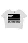 VIVA LA BROWN AMERICA crop tee